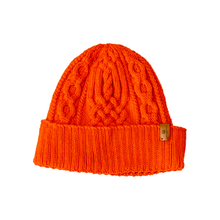 Load image into Gallery viewer, Mütze aus 100% Merino Signarorange
